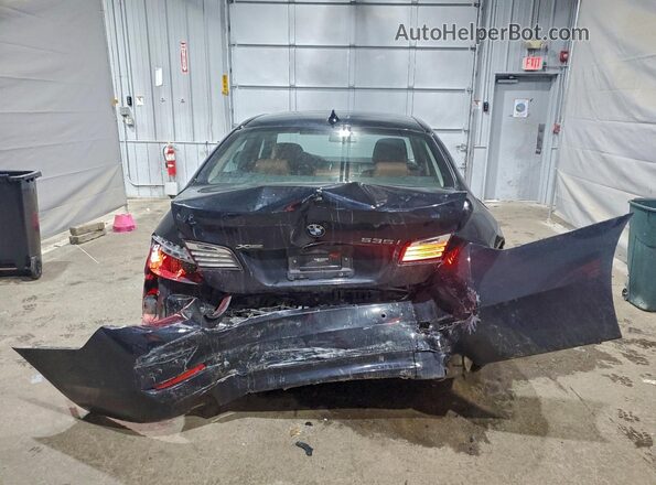WBA5B3C52GG254624 2016 BMW 5 SERIES Black Вид ззаду