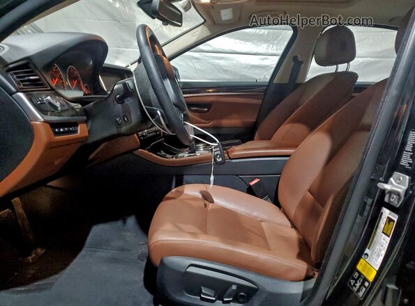 WBA5B3C52GG254624 2016 BMW 5 SERIES Black Вид салону спереду