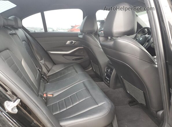 WBA5R7C09LFH52717 2020 BMW 3 SERIES Black უკანა სავარძლების ხედი