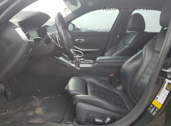 WBA5R7C09LFH52717 2020 BMW 3 SERIES Black წინა სალონის ხედი