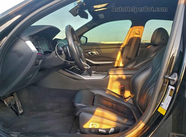 WBA5U7C02LFH88375 2020 BMW M3 Черный Вид салона спереди