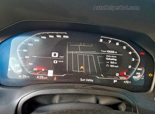 WBA5U7C02LFH88375 2020 BMW M3 Черный Вид щитка приборов