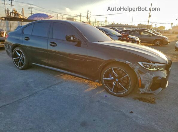WBA5U7C02LFH88375 2020 BMW M3 Черный Передняя правая четверть