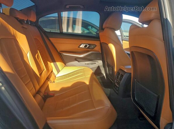 WBA5U7C06LFH12576 2020 BMW M3 Gray Rear seats view