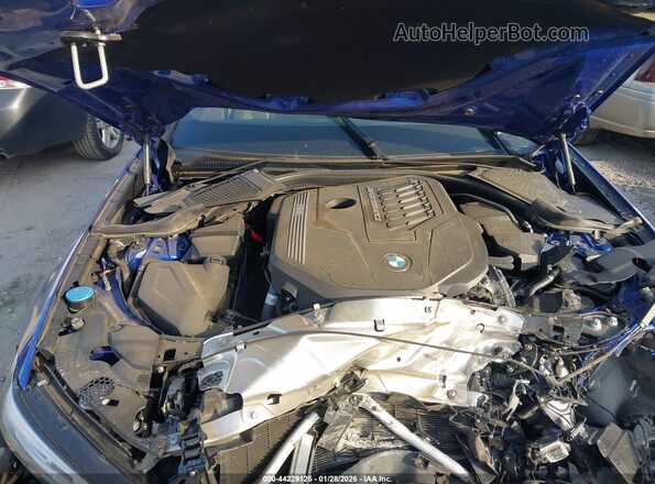 WBA5U7C07LFH07113 2020 BMW 3 SERIES Blue Rear view