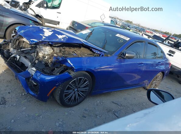 WBA5U7C07LFH07113 2020 BMW 3 SERIES Blue 360 interior view