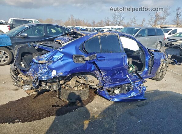 WBA5U9C02LAF54682 2020 BMW M3 Blue Rear right