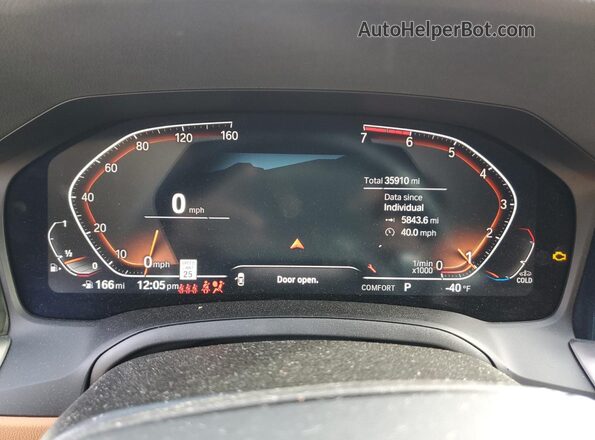 WBA63AV01PFN87832 2023 BMW 4 SERIES Gray Vista del cuadro de instrumentos