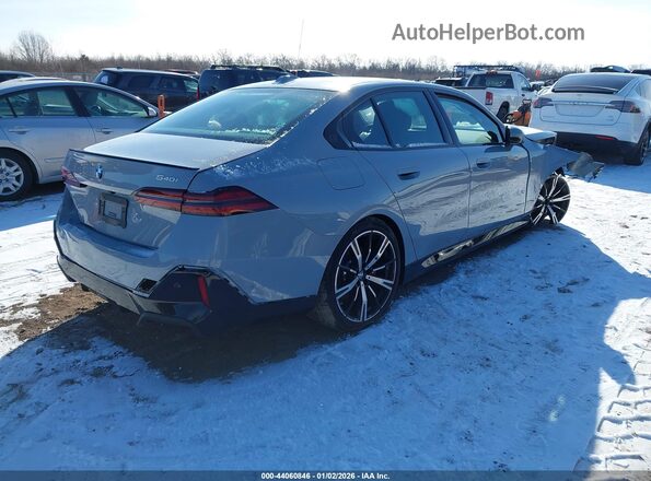WBA63FJ09SCU23032 2025 BMW 5 SERIES Gray Rear right