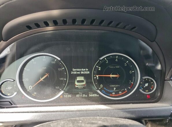 WBA6D0C3XHG639880 2017 BMW 6 SERIES Black ხელსაწყოთა პანელის ხედი