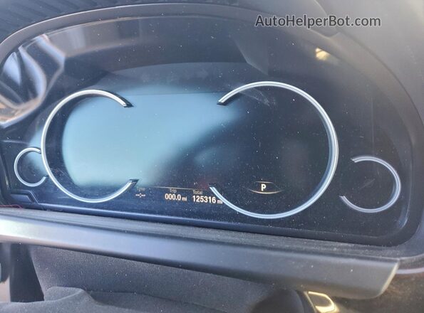 WBA6D2C59GGT66166 2016 BMW 6 SERIES White Вид щитка приладів