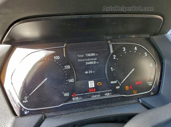 WBA73AK00M7H43263 2021 BMW 2 SERIES White Instrument cluster view