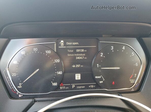 WBA73AK01M7H32708 2021 BMW 2 SERIES Blue Вид щитка приладів