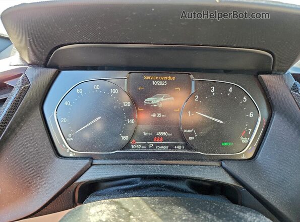WBA73AK02M7H97406 2021 BMW 2 SERIES Gray Widok zestawu wskaźników