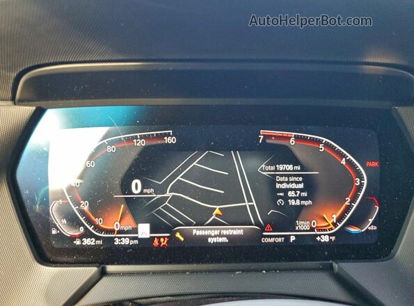 WBA73AK04P7L61206 2023 BMW 2 SERIES Silver Vista del cuadro de instrumentos