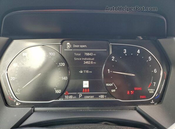 WBA73AK07M7H60075 2021 BMW 2 SERIES Black Vista del cuadro de instrumentos