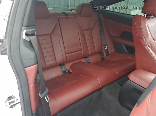 WBA73AP03MCG86802 2021 BMW 4 SERIES White Rear seats view