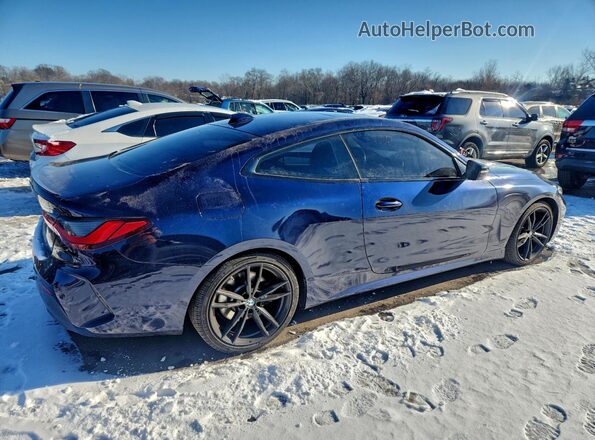 WBA73AP09NCJ68109 2022 BMW 4 SERIES Синий Задняя правая четверть