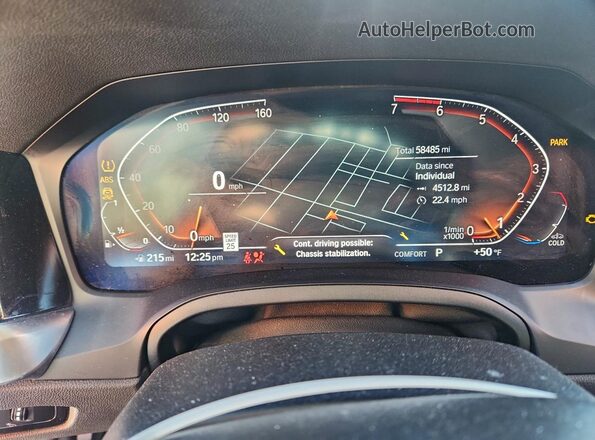 WBA73AP09NCJ68109 2022 BMW 4 SERIES Синий Вид щитка приборов