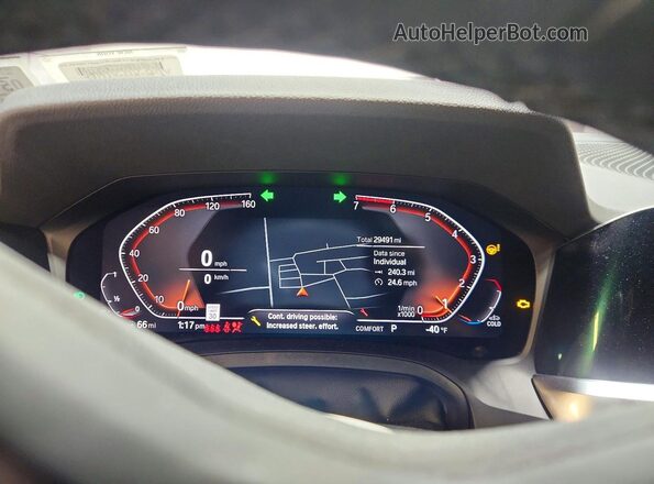 WBA73AV00PFM91923 2023 BMW 4 SERIES White Widok zestawu wskaźników