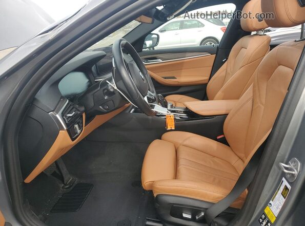 WBA73BJ02PCN56316 2023 BMW 5 SERIES Gray Вид салону спереду