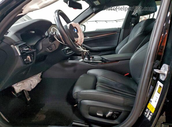 WBA73BJ05PCN00063 2023 BMW 5 SERIES Black Widok wnętrza z przodu
