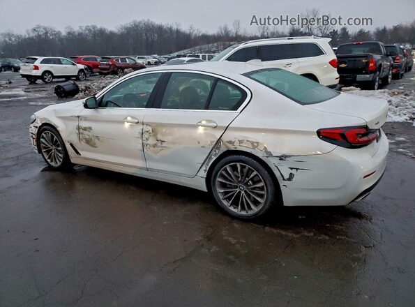 WBA73BJ07NWX50576 2022 BMW 5 SERIES White Trasero izquierdo