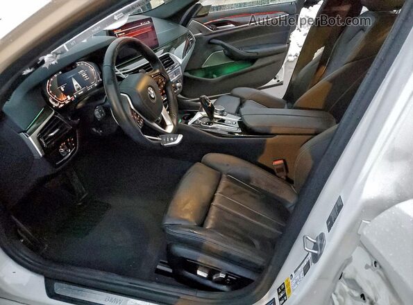 WBA73BJ07NWX50576 2022 BMW 5 SERIES White Vista interior delantera