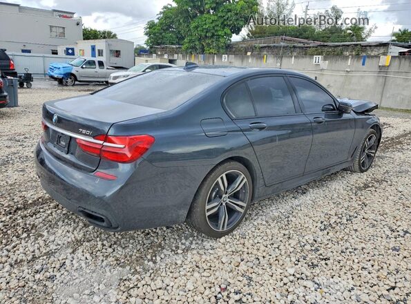 WBA7B0C53GG526850 2016 BMW 7 SERIES Gray Trasero derecho