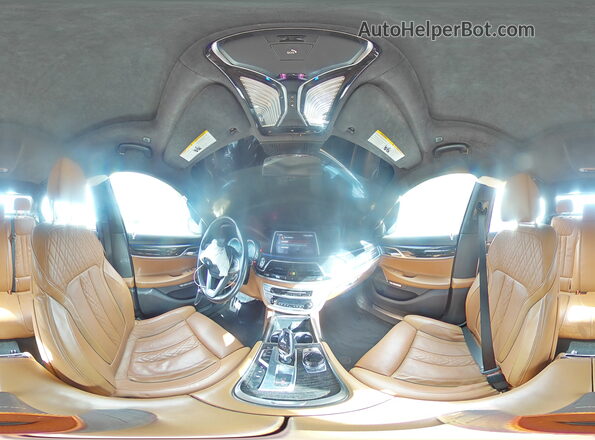 WBA7B0C53GG526850 2016 BMW 7 SERIES Gray Vista de la etiqueta del VIN