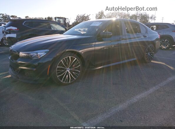 WBA7E2C50JB214962 2018 BMW 7 SERIES Black Vista tres cuartos delantera izquierda