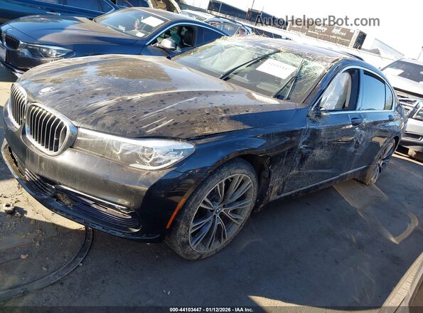 WBA7E2C57HG740096 2017 BMW 7 SERIES Black Передня ліва чверть