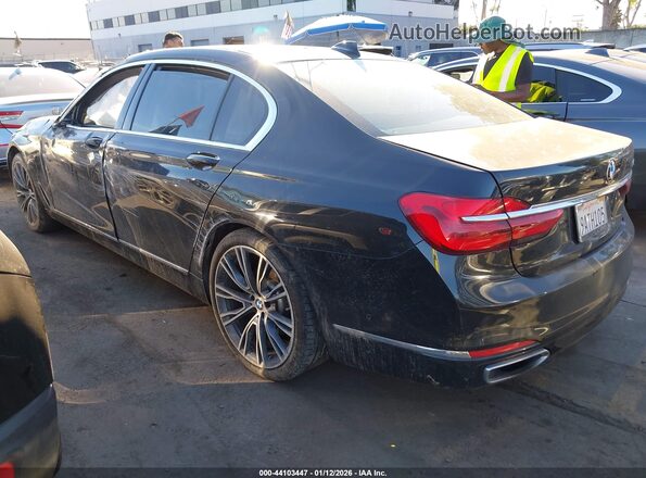 WBA7E2C57HG740096 2017 BMW 7 SERIES Black Задня ліва чверть