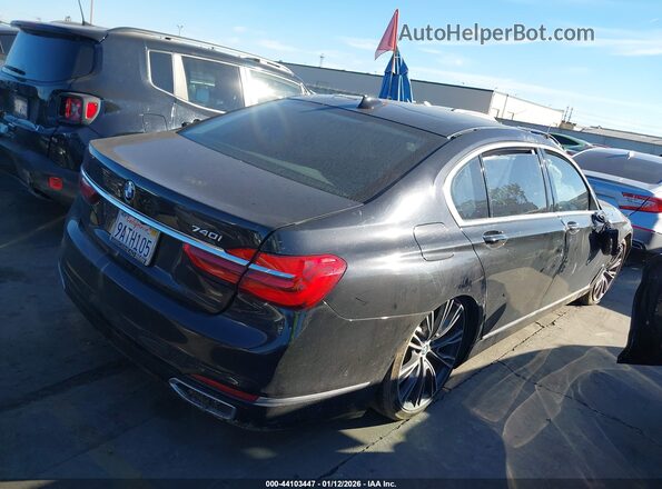 WBA7E2C57HG740096 2017 BMW 7 SERIES Black Задня права чверть