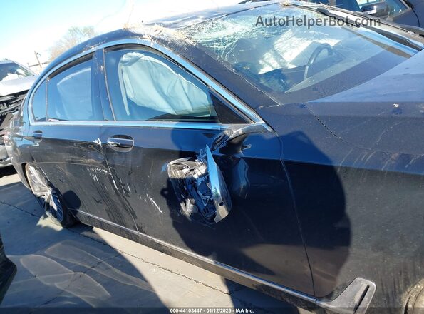 WBA7E2C57HG740096 2017 BMW 7 SERIES Black Вид щитка приладів