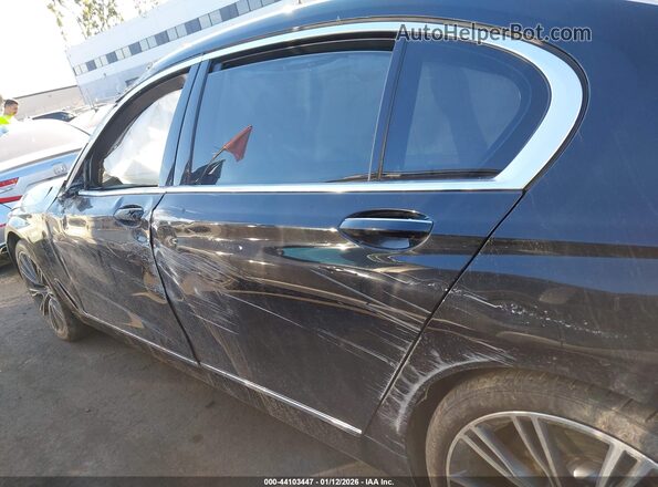 WBA7E2C57HG740096 2017 BMW 7 SERIES Black Вид задньої частини салону