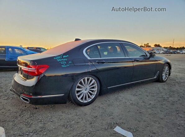 WBA7E2C57HG740342 2017 BMW 7 SERIES Black Задня права чверть