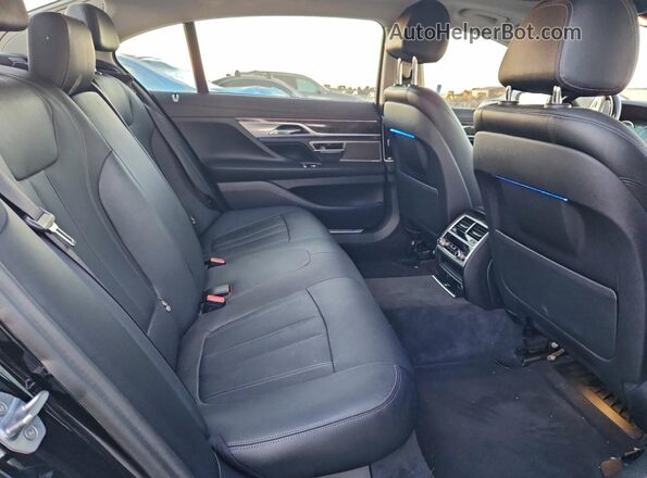 WBA7E2C57HG740342 2017 BMW 7 SERIES Black Вид задніх сидінь