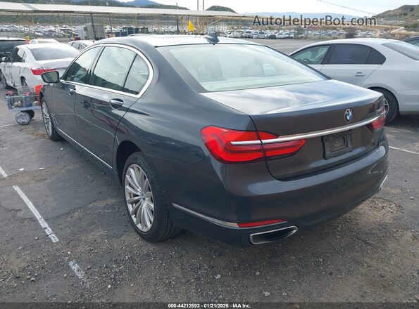 WBA7E2C5XGG738468 2016 BMW 7 SERIES Серый Задняя левая четверть