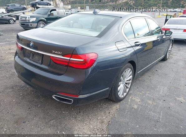 WBA7E2C5XGG738468 2016 BMW 7 SERIES Серый Задняя правая четверть