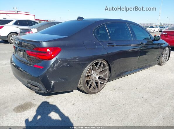 WBA7E2C5XHG739749 2017 BMW 7 SERIES Black Задня права чверть