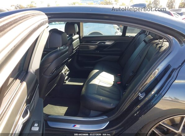 WBA7E2C5XHG739749 2017 BMW 7 SERIES Black Вид наклейки з VIN-кодом