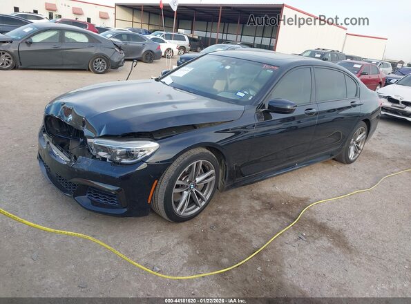 WBA7F0C52JGM22930 2018 BMW 7 SERIES Black Vista tres cuartos delantera izquierda