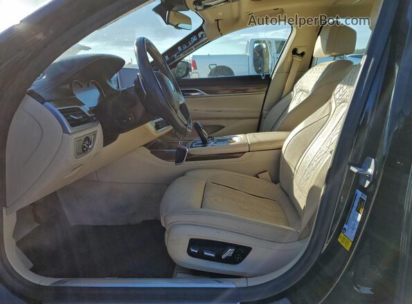 WBA7F0C5XKGM25981 2019 BMW 7 SERIES Black წინა სალონის ხედი