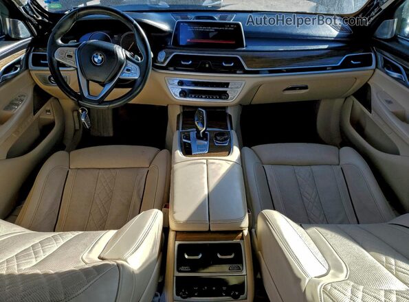WBA7F0C5XKGM25981 2019 BMW 7 SERIES Black წინა პანელის ხედი
