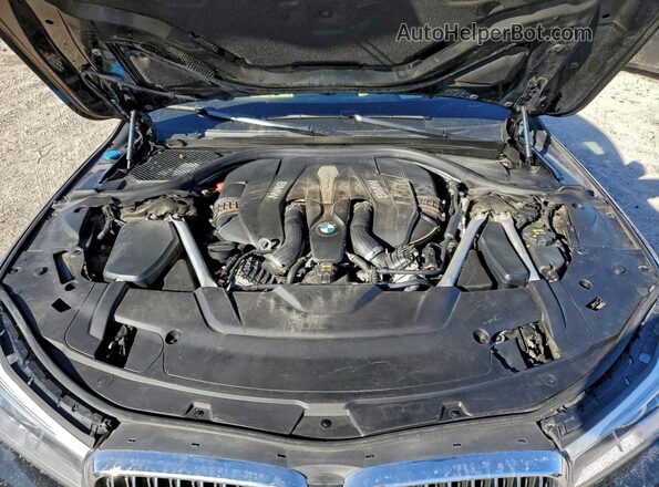 WBA7F0C5XKGM25981 2019 BMW 7 SERIES Black უკანა სალონის ხედი