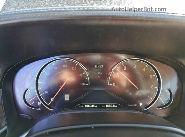 WBA7F0C5XKGM25981 2019 BMW 7 SERIES Black ხელსაწყოთა პანელის ხედი