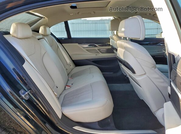WBA7F2C52GG419109 2016 BMW 7 SERIES Black უკანა სავარძლების ხედი