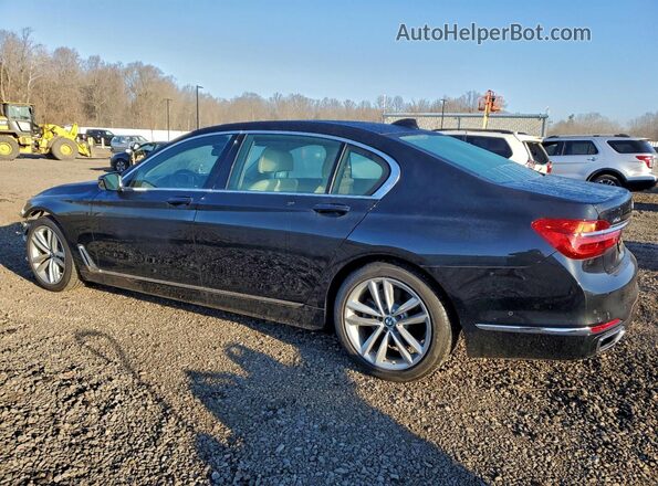 WBA7F2C52GG419109 2016 BMW 7 SERIES Black უკანა მარცხენა