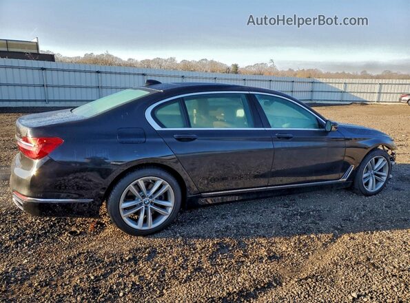 WBA7F2C52GG419109 2016 BMW 7 SERIES Black უკანა მარჯვენა